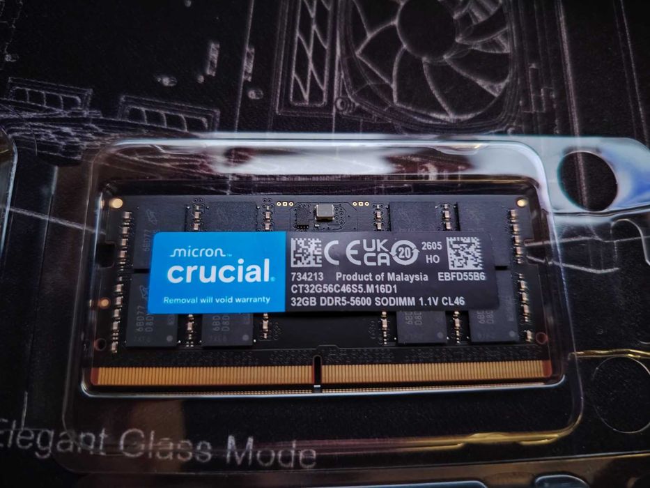 Рам памет за лаптоп Crucial 2x32GB 64GB DDR5 5600MHz SODIMM
