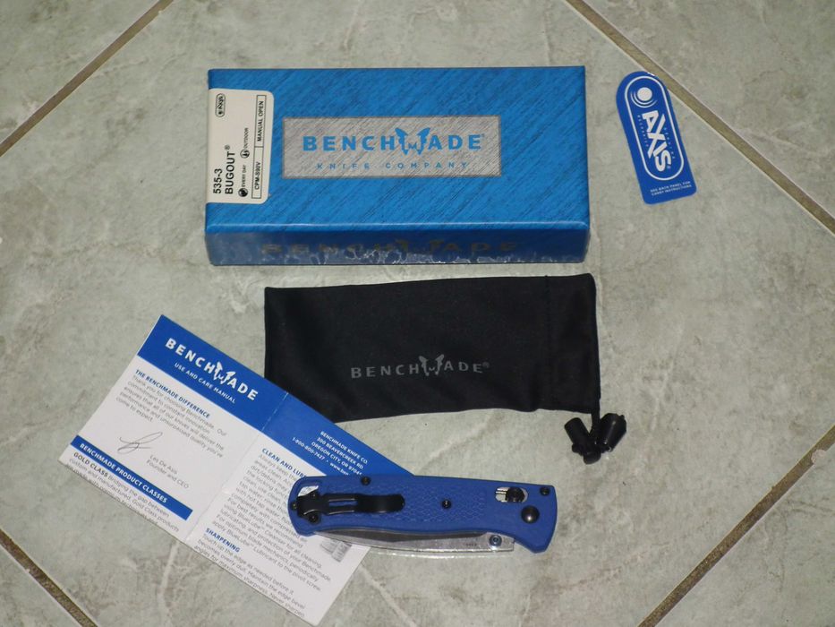 Briceag Rep. Benchmade Bugout 535, axis lock, cutie, nou