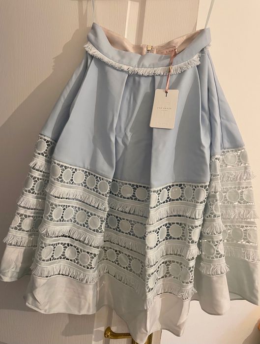 Fustă TED BAKER LONDON bleu pal