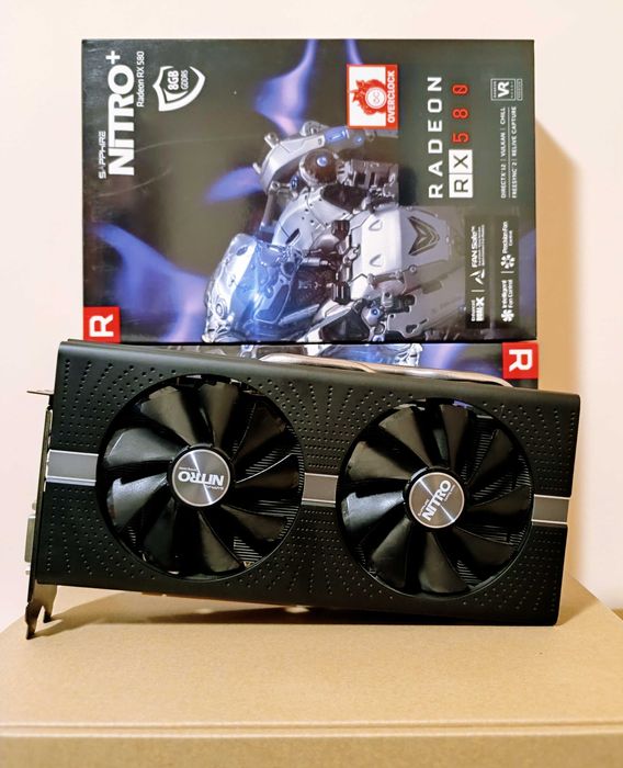 RX 580 8GB Sapphire Nitro+ DDR5 256bit 3м. Гаранция, след профилактика