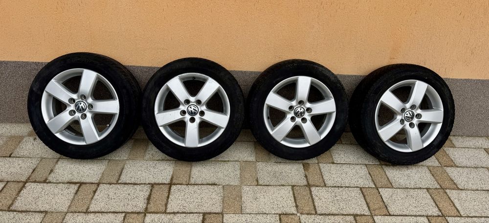 Jante originale Volkswagen R16, 5x112 – cu anvelope, plug & play