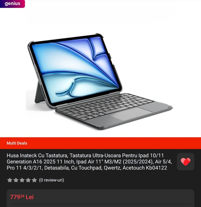 Tastatura Inateck , all in one for iPad 10 th