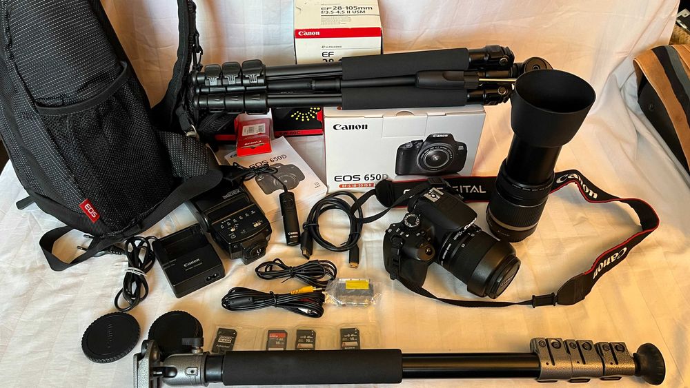 Canon EOS 650 D kit complet DSLR shot and go