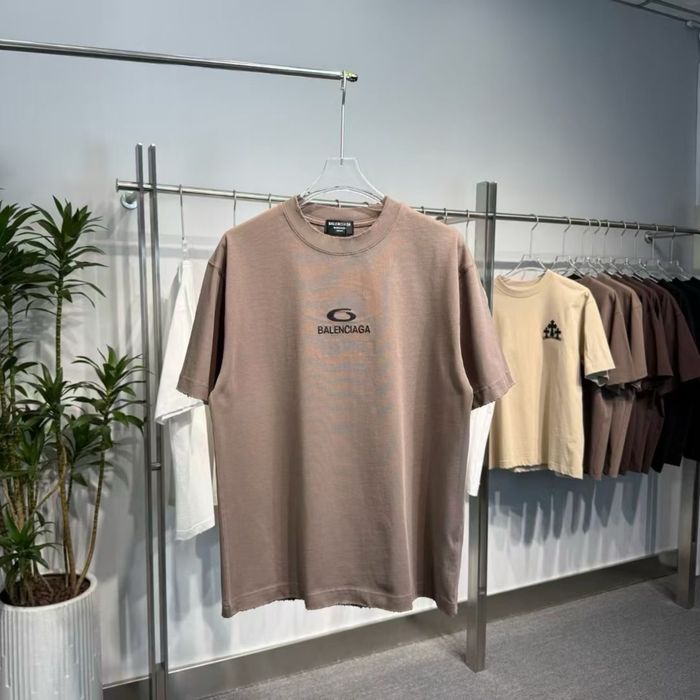 Tricou Balenciaga Brown  T-Shirt Maro [Verificare Colet] Caliate Premium