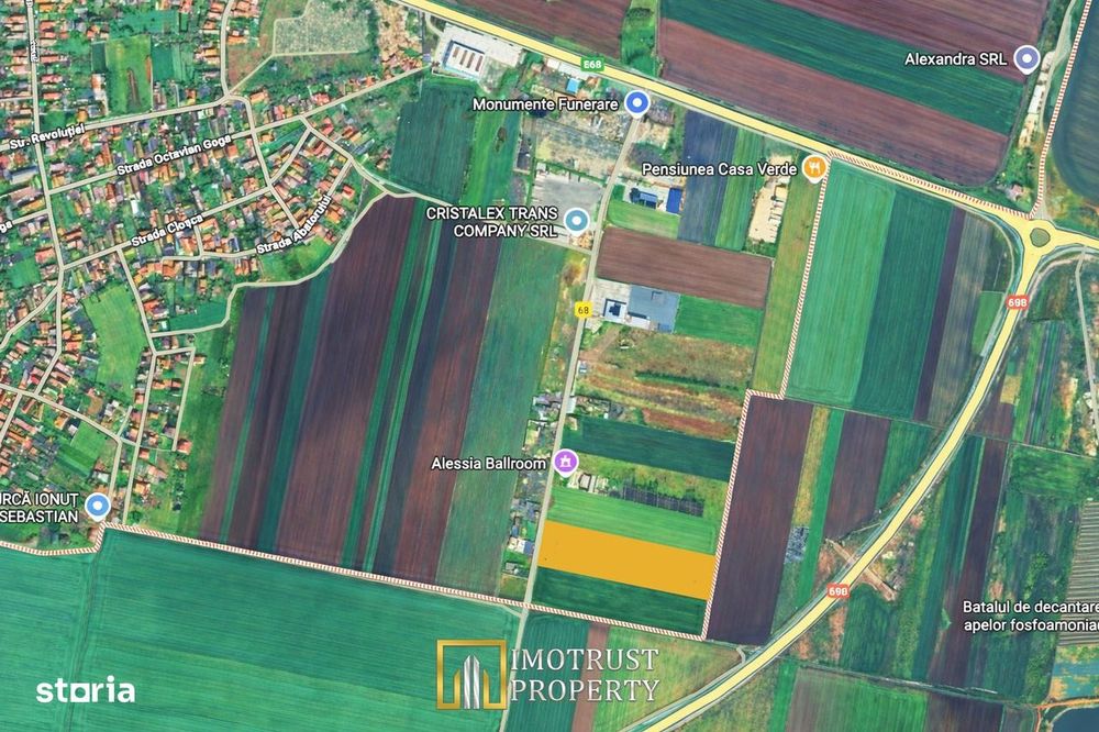 Teren pentru investiție în Vladimirescu, Arad – 20.000 mp