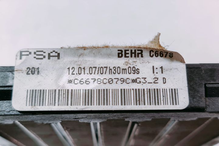 Radiator Electric BEHRC6678 Peugeot 307 prima generatie (facelift) se