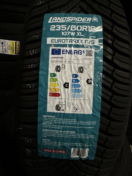 Нови всесезонни гуми LANDSPIDER 235/60R18 107W XL 2356018