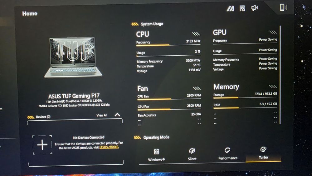 Asus Tuf F17 17.3inch RTX i7