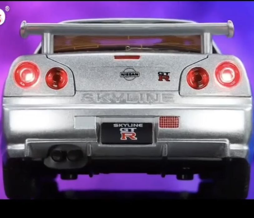 Модель Ниссан GTR-34 в размере 1/24