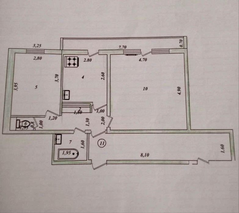 Чиланзар 15, 2 хонали квартира 2/7/9 (ор.Жуковский)