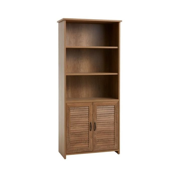 Set mobilier JYSK MANDERUP stejar – dulap 3 uși + bibliotecă