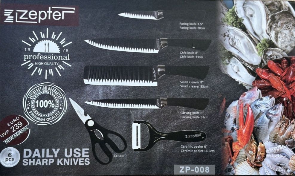 Комплект ножове ZEPTER и "SAMSUNG"32""