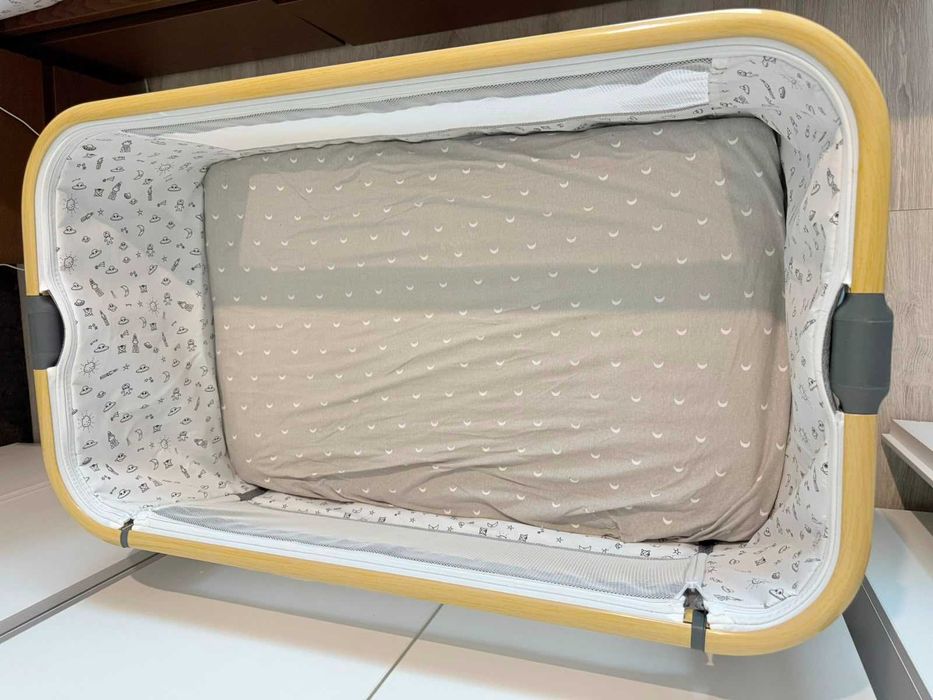 Patut pliabil bebe Elindo® 3 în 1 – Leagăn, Co-Sleeping, 6 înălțimi
