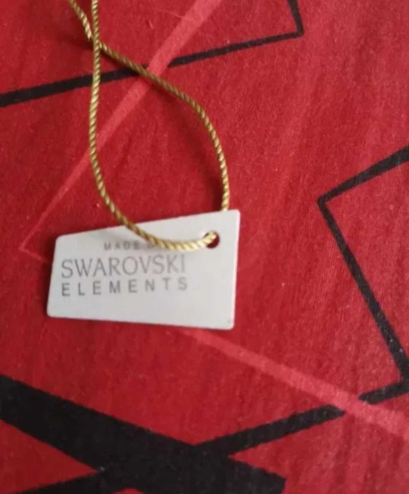 Сребърни обеци Сваровски.