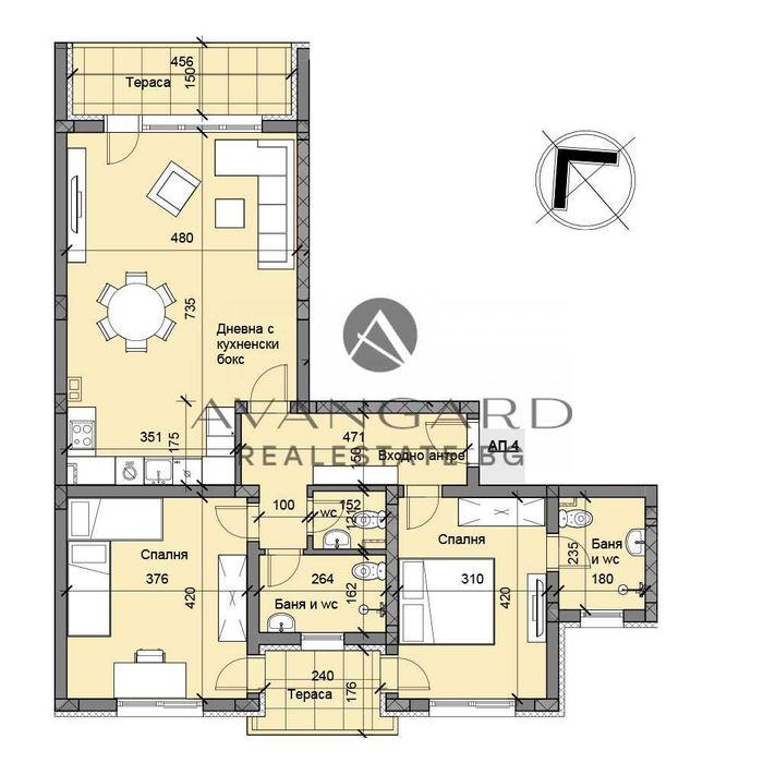 оф.24514 Изгодно! Обширен тристаен/ Остромила