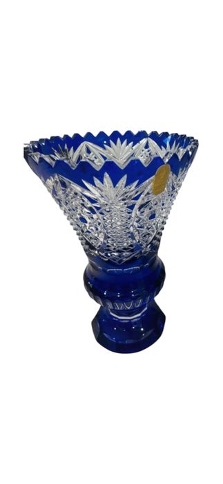 Vază din cristal de cobalt