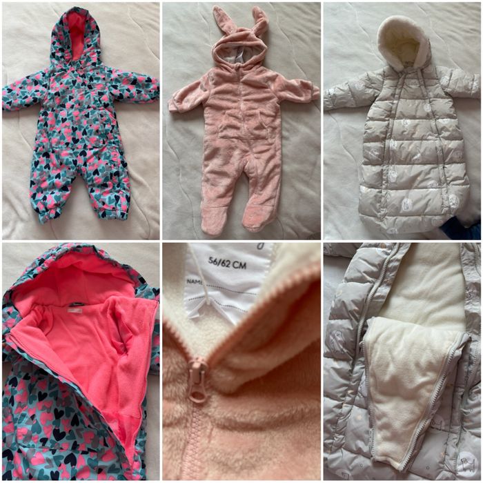 0-12 Зимни дрешки за бебе ромпери гащеризони и др