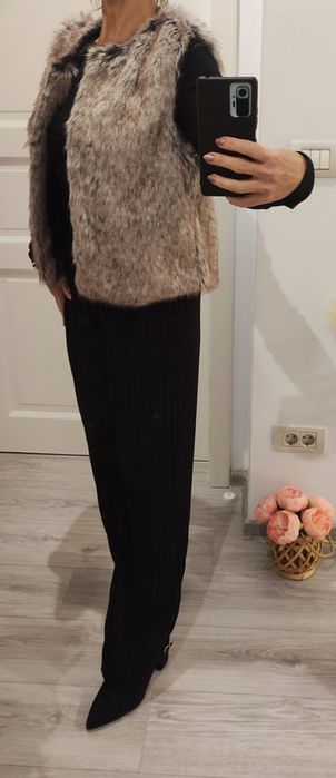 Vestuta/ bolero blană imitație iepure, extrafină la atingere, S-M