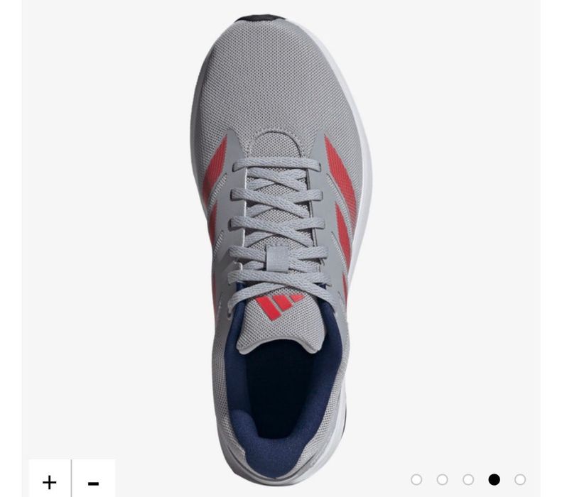 Adidas Duramo RC U, Halo Silver / Pure Ruby / Dark Blue.