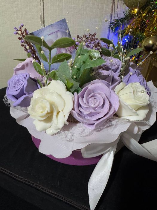 Мыльный букет ручная работа