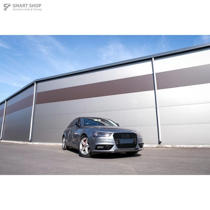 Grile Proiector Audi A4 B8 facelift (2012-2015) RS4 Design Negru Lucio