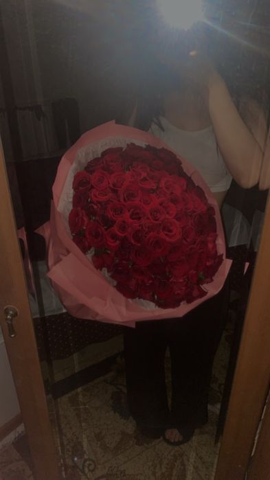 Свежие цветы 101 роза