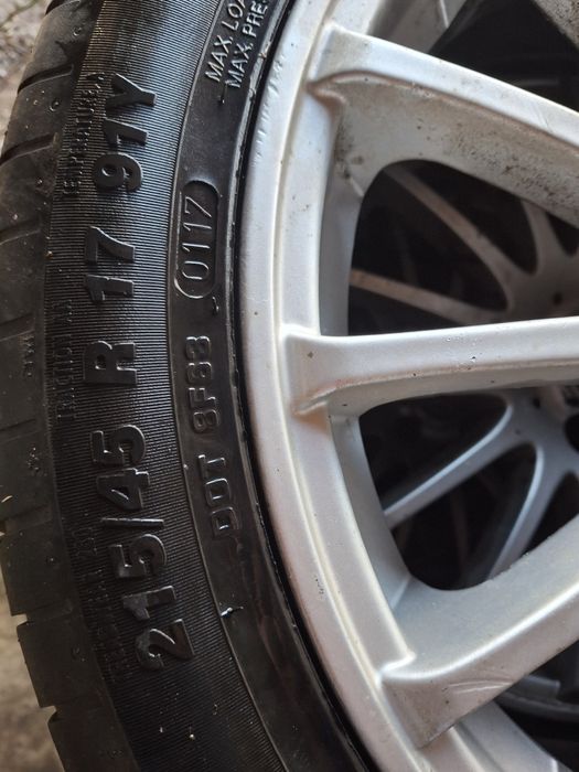 Vand Jante R17 cu tot cu cauciucuri 215/45 R 17