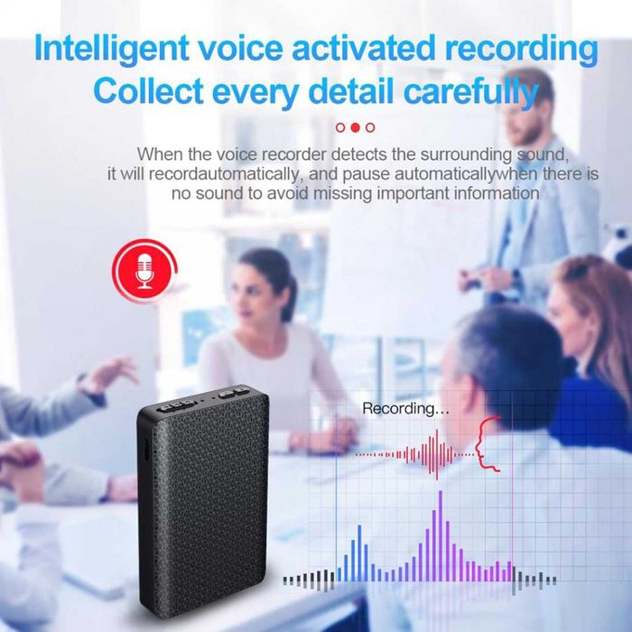 Подслушвател аудио записващо устройство скрит запис глас рекордер 300ч