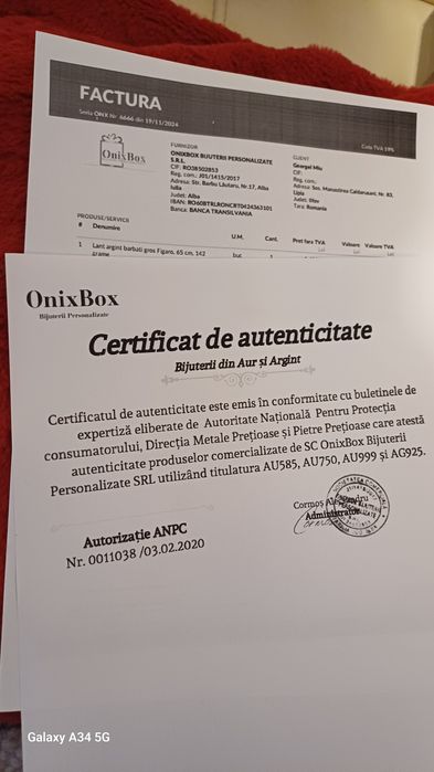 Lant ARGINT 925 barbati model Figaro 142g