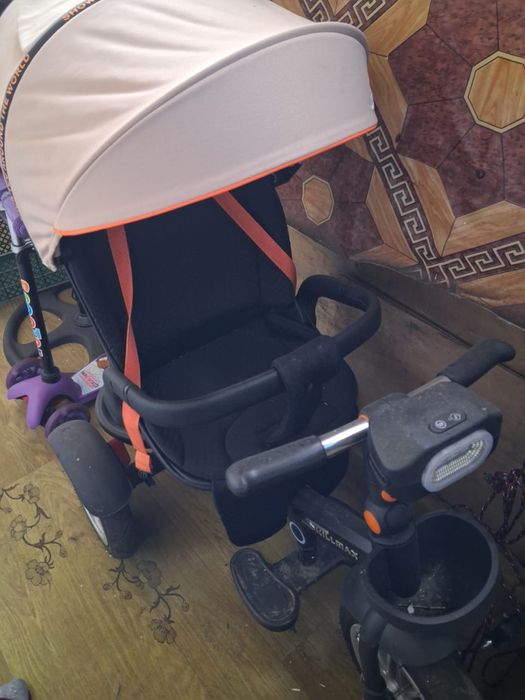 Прогулочная вело-коляска