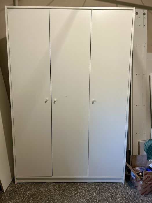 Dulap IKEA 3 uși, alb, 118x55x176 cm