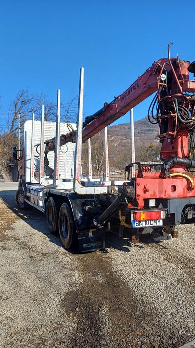 Vând scania R 420  cu macara forestieră