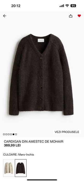 Cardigan H&M Studio  ,lana32%,mohair 32%
