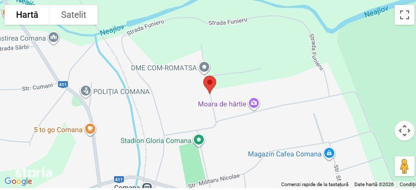 Teren intravilan Comana 2.300 mp în Comana Giurgiu, aproape de Bucureș