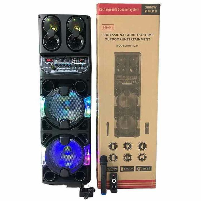 БЕПУЛ Доставка, АКЦИЯ Караоке Колонкалар AO1021, 115см +Симсиз Микрофо