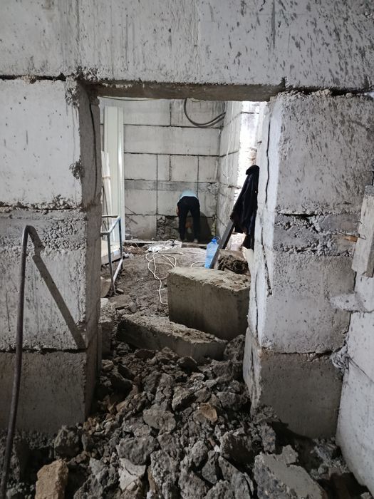 Almazniy bur, Beton kesish, beton teshish eshik ochish.