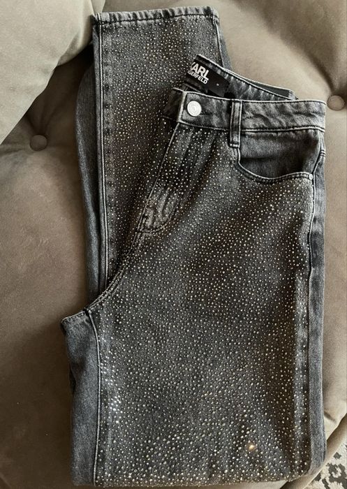 Нови дънки Karl Lagerfeld с камъни 26 / S размер