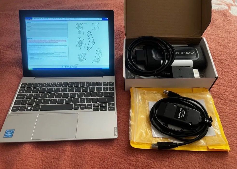 Kit tableta / laptop  Lenovo D330 + tester / diagnoză delphi 2021 + VCDS 2025