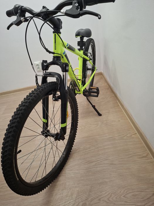 Bicicletă MTB Rockrider ST500 24” galben – aproape nouă, foarte puțin folosită