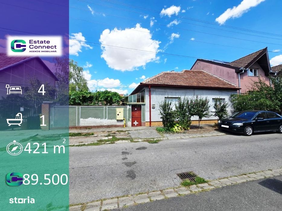 Casă cu 4 camere si teren 421 mp - Gradiste