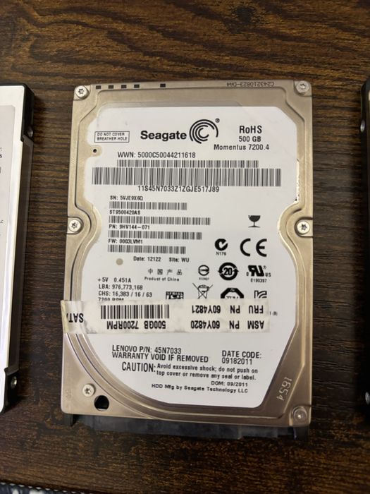 Set 3x HDD + rack extern