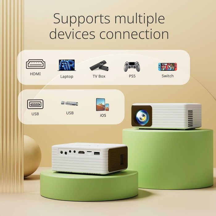 Mini videoproiector Yoton Y3,1080P Full HD Suportat iOS/Android/Laptop