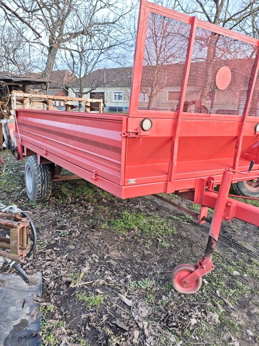 Mig de gunoi metalic,remorca împrăștiat bălegar, gunoieră