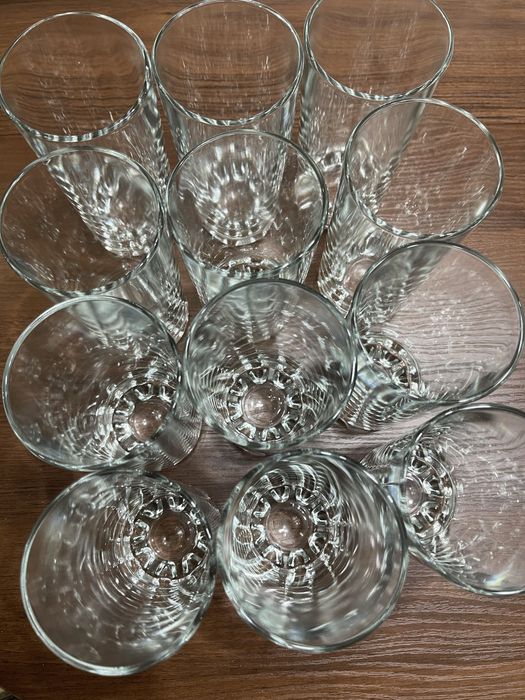 Высокие бокалы, стекло