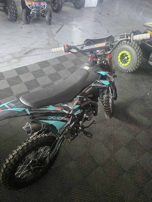 Cross Enduro 125cc Hurricane nou cu pornire la buton pedala far led  nou cu garanție și livrare în toată tara