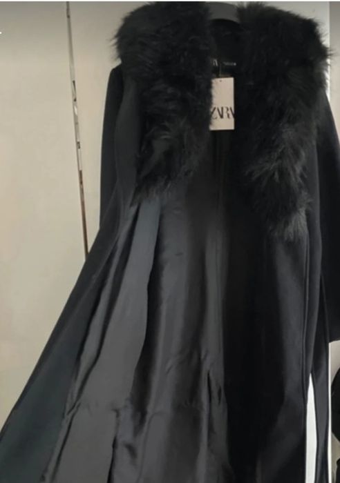 Palton Zara.,Manteco lana 75%