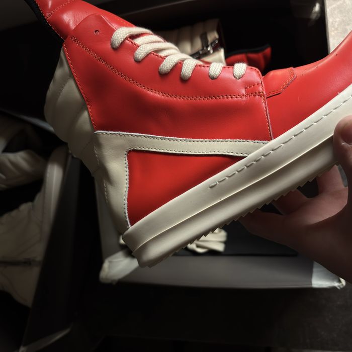Rick Owens Red Geobaskets