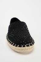 Дамски еспадрили с камъчета  и черни - прозрачни ZARA