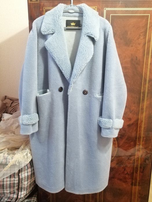 Тедди серо-голубого цвета, новая, не ношеный