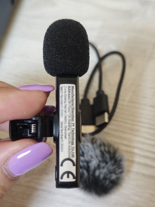 Микрофон петличный новый
